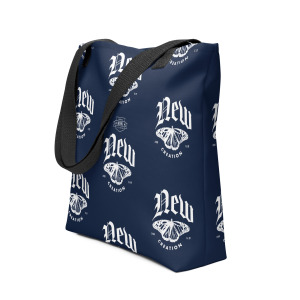 New Creation Butterfly -  Tote Bag Navy
