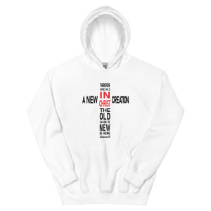 New Creation Cross - Hoodie Black Print